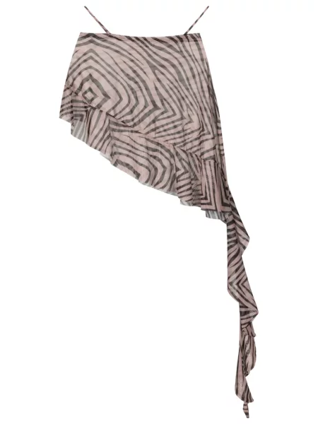 Spódnica Amir Slama asymetryczna brązowa