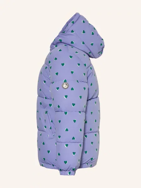 Petit Bateau Prošívaná Bunda tmavě modrá / tmavě zelená bílá