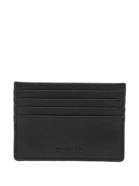 Portofel Canali din piele cu autograf negru