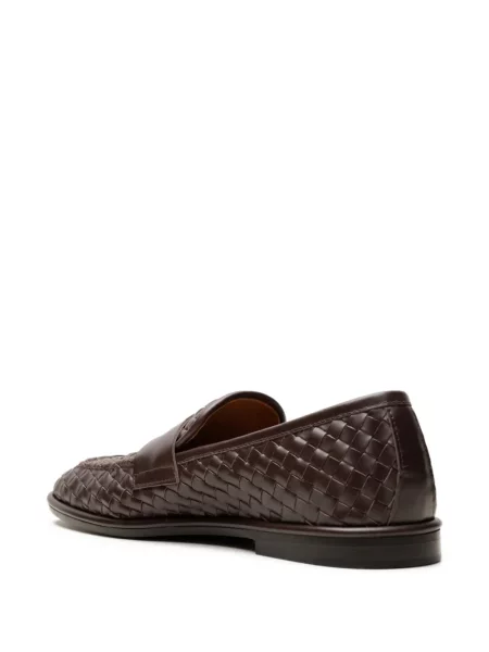 Pantofi loafer Chuckies din piele maro