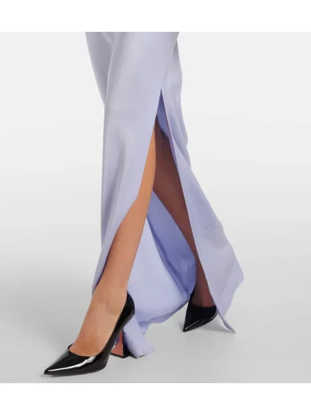 Rochie Alex Perry din satin drapată violet