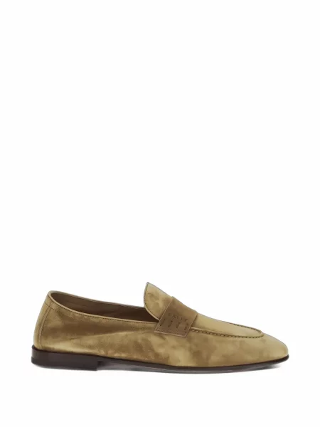 Chiloți Bally din piele de căprioară slip-on maro