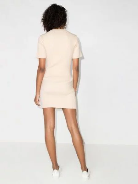 Pletené oblekové žebrované mini šaty Stella Mccartney