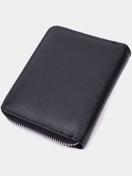 Кожаный кошелек St Leather Accessories черный