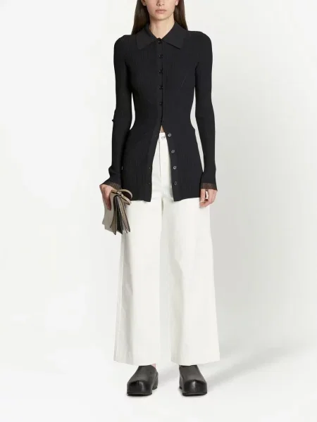 Culotte kelnės Proenza Schouler White Label ruoželis balta