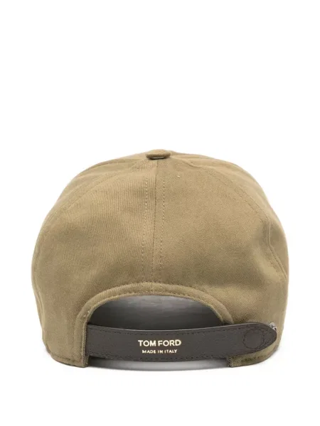 Șapcă Tom Ford cu broderie verde