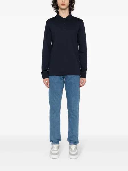 Polo marškinėliai Calvin Klein mėlyna