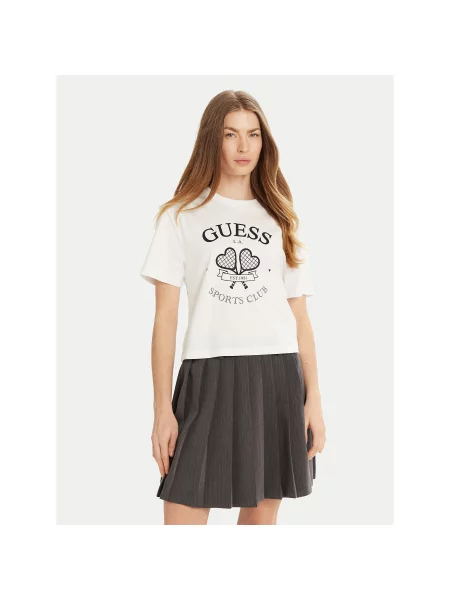 Guess Marškinėliai Regular Fit balta