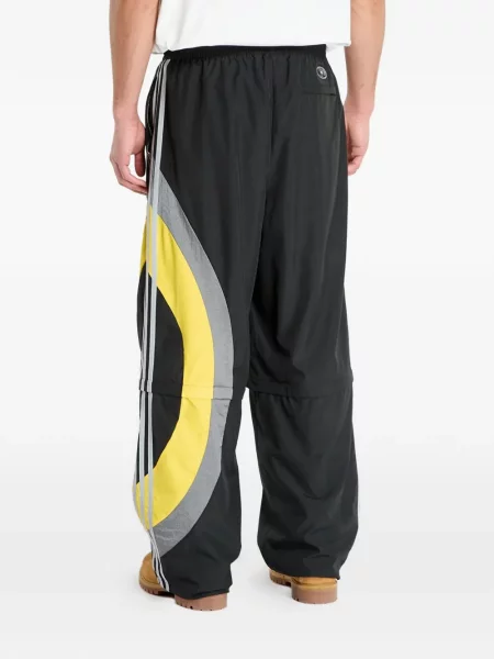 Pălărie Adidas cu dungi cu platformă din jerseu alb