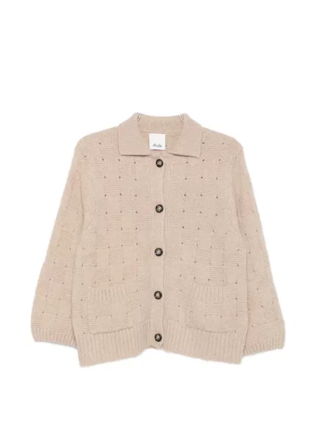 Cardigan Allude în carouri tricotate
