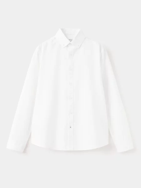 Koszula Oxford regular fit Dzieci 12 MANGO KIDS biały