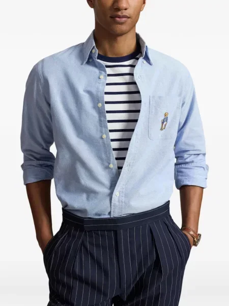 Șosete Polo Ralph Lauren cu broderie în carouri de flanelă verde