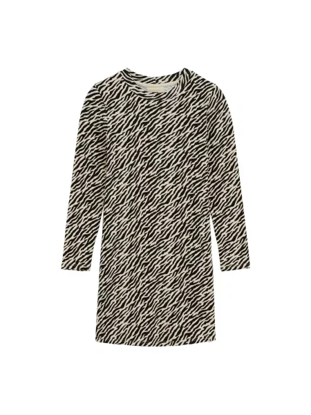 WE Fashion Šaty krémová černá