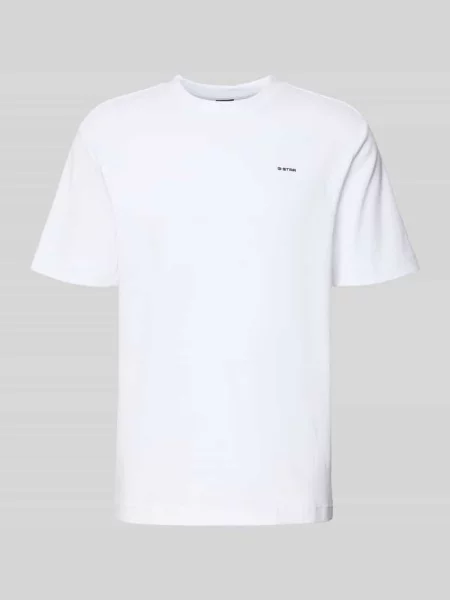 T-shirt o kroju regular fit z nadrukiem z logo model ‘True’ G-star Raw biała