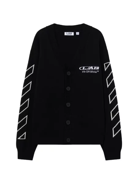 Πλεκτή ζακέτα L/ab C/o Off-white λευκό