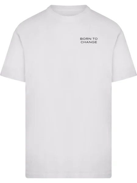 Mister Tee Tricou Born To Change gri / negru alb