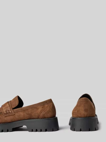 Loafersy Guess brązowe