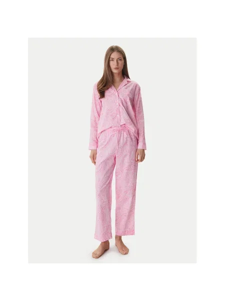 LAUREN RALPH LAUREN Pizsama rózsaszín