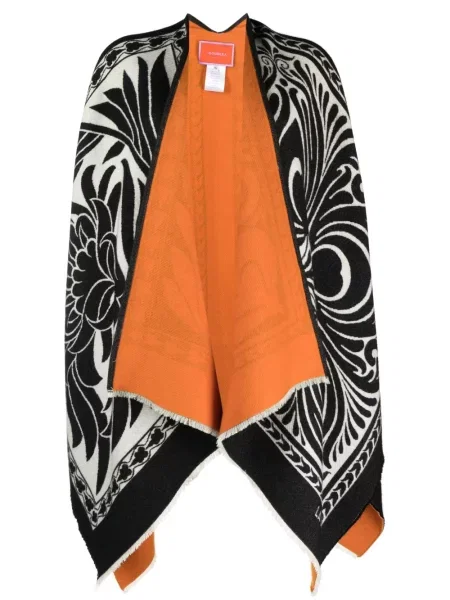 Poncho La Doublej de lână negru