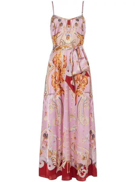 Rochie Temperley London cu imagine de costum roz