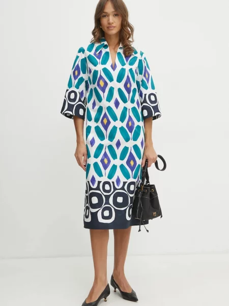 Luisa Spagnoli rochie albastru