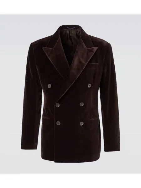 Costum Ralph Lauren Purple Label de catifea de costum violet