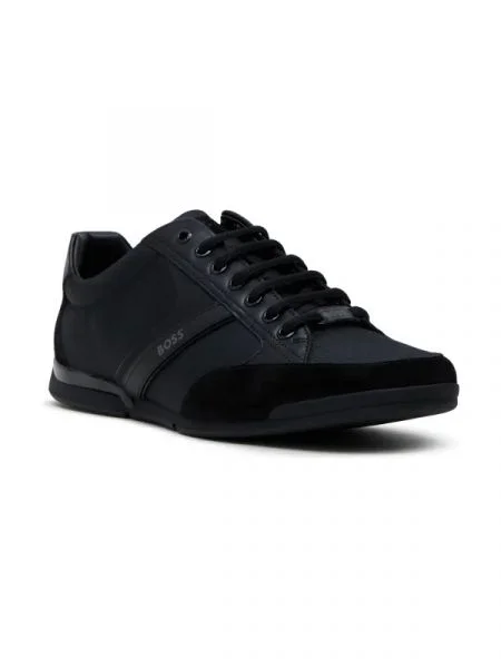 BOSS BLACK Sneakers Saturn_Lowp cu adaos de piele negru
