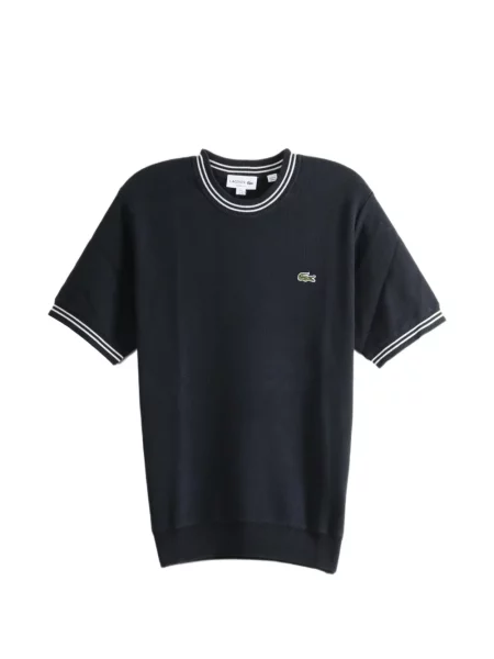 Póló Lacoste autogrammal fekete
