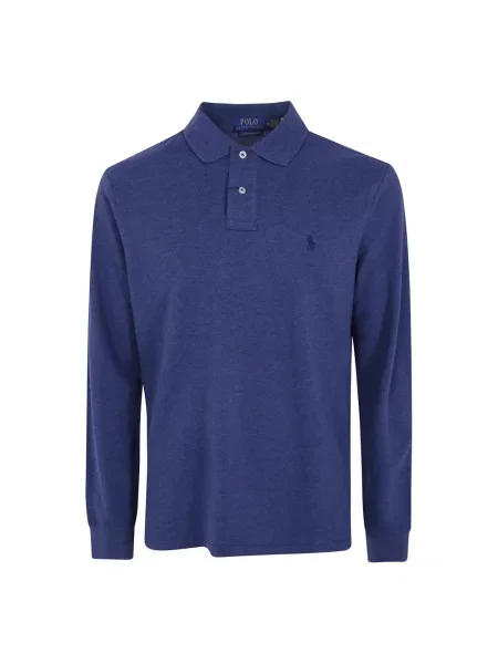 Dzianinowy sweter Polo Ralph Lauren z długim rękawem niebieski