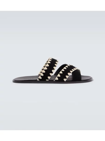 Sandale Manolo Blahnik din piele negru
