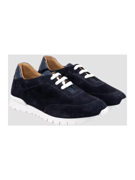 Sneakersy Kiton zamszowe niebieskie