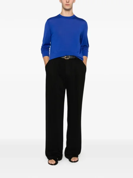 Pulover Tom Ford cu decolteu rotund lung albastru
