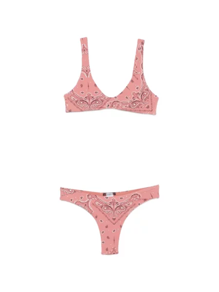 Bikini Venuja cu imagine cu model paisley roz