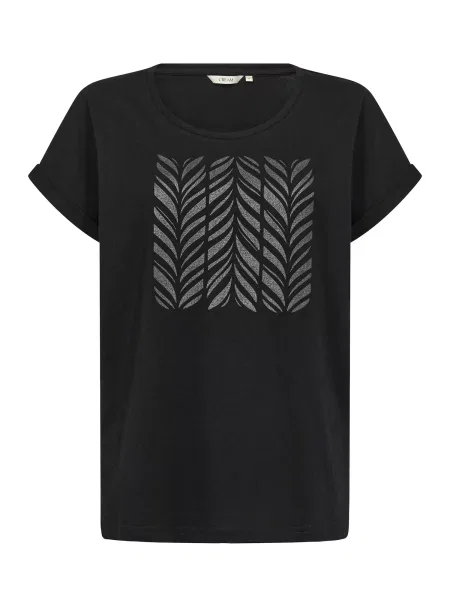 Cream Tricou Rigga gri argintiu negru