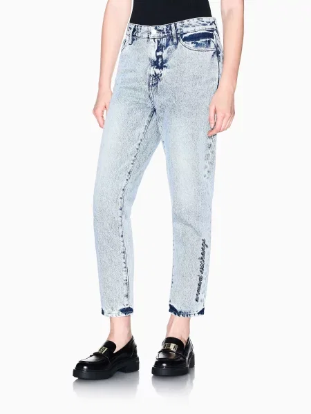Джинси мом Armani Exchange блакитний