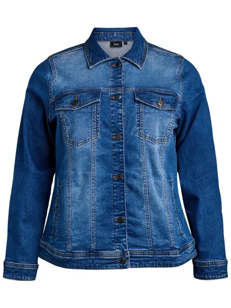 Zizzi Geacă de primăvară-toamnă Jalli denim albastru