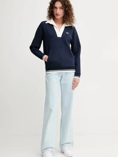 Lacoste bluza z aplikacją granatowy