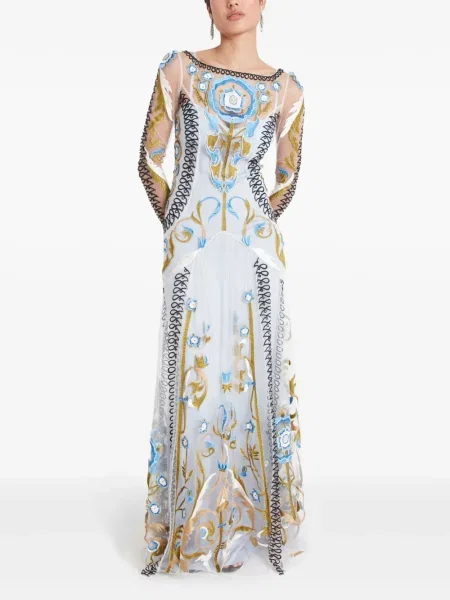 Rochie maxi Temperley London albastru