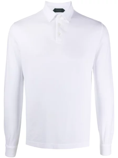 Polo Zanone alb