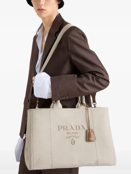Geantă Prada cu broderie