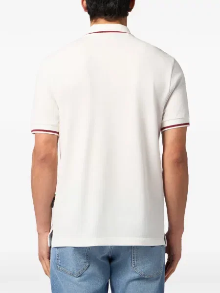 Tricou polo Philipp Plein tenis alb