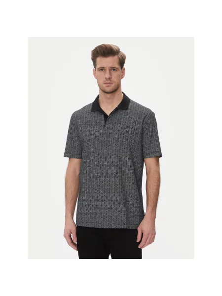 Armani Exchange Поло Regular Fit сірий