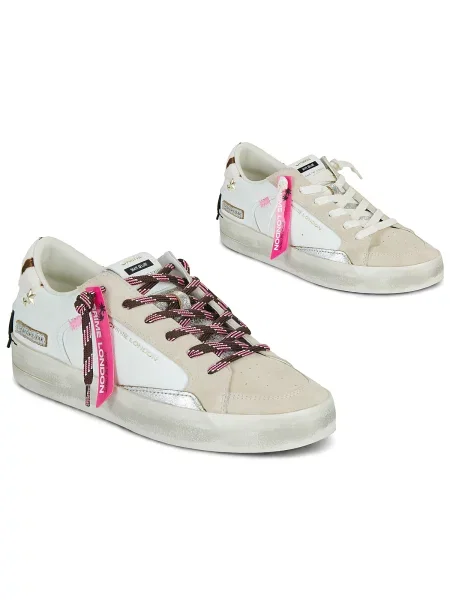 Pantofi Crime London alb