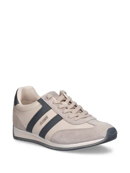 Sneakers Guess με κορδόνια με δαντέλα ροζ