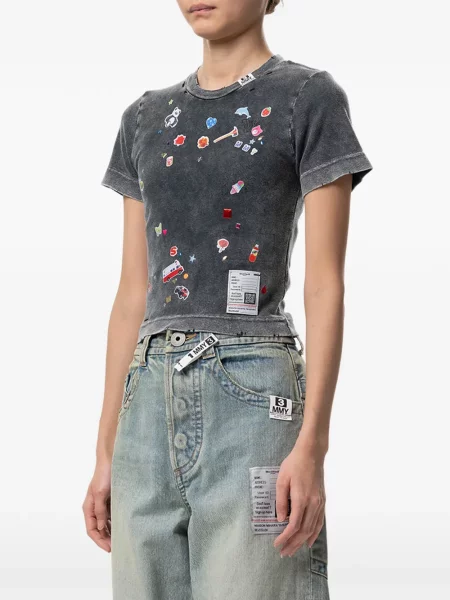 Tricou Maison Mihara Yasuhiro cu imagine gri