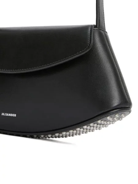 Geanta de piele Jil Sander din piele negru