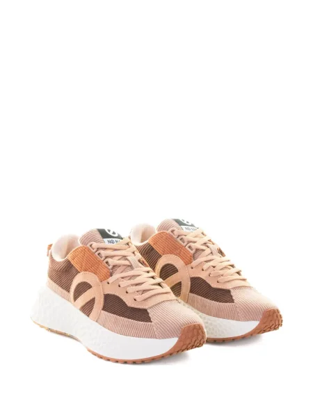 Sneakerși No Name de catifea cord maro