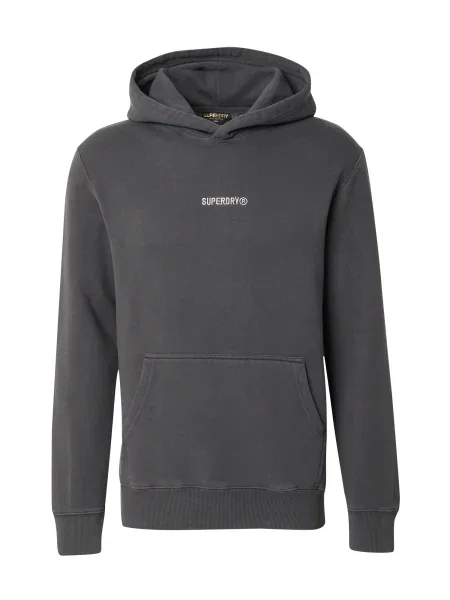 Superdry & Co Mikina tmavě šedá bílá
