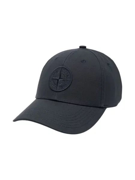 Czapka z daszkiem Stone Island z kamieniami niebieska