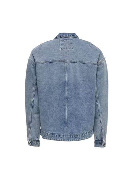 Kurtka jeansowa Only & Sons niebieska